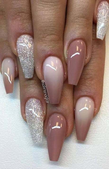 Acryl nagel Designs rosa